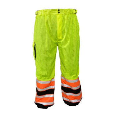 Kishigo 3173 Premium Brilliant Series Ultimate Reflective Mesh Pants [Lime]