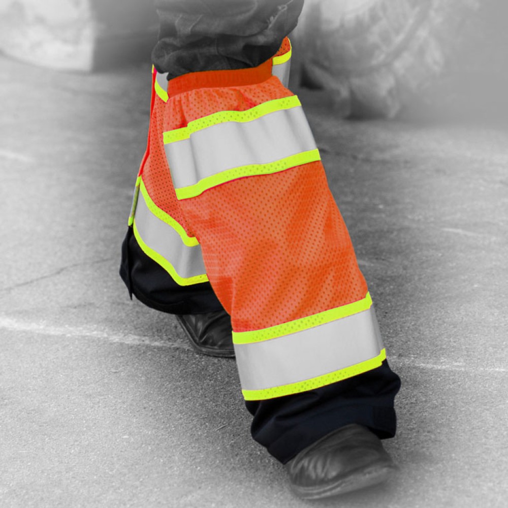 Kishigo 3932 Premium Black Series Mesh Gaiters [Orange]