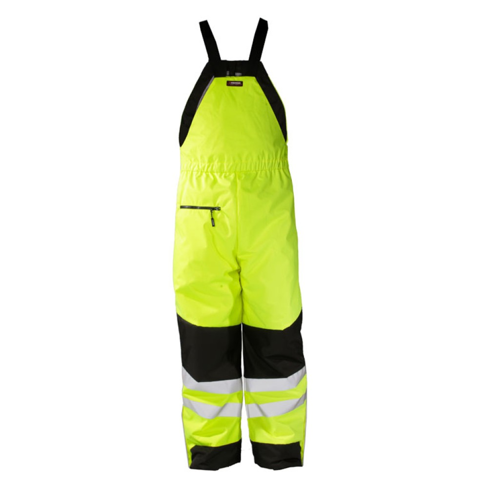 Kishigo IN412 Premium Black Series Insulated Bib [Lime]