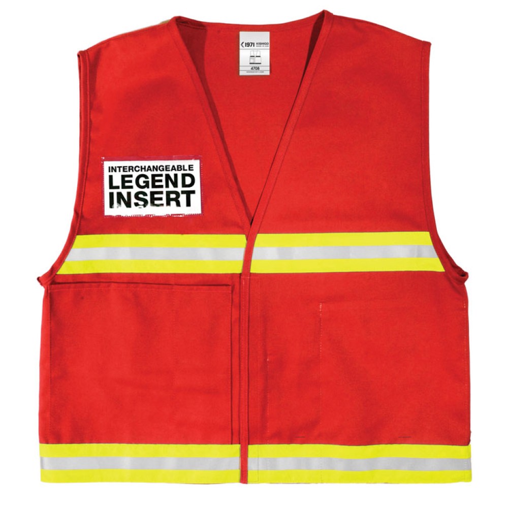 Kishigo 4700 Series Incident Command Vest [Red]