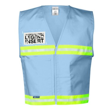 Kishigo 4700 4700 Series Incident Command Vest [Light Blue]