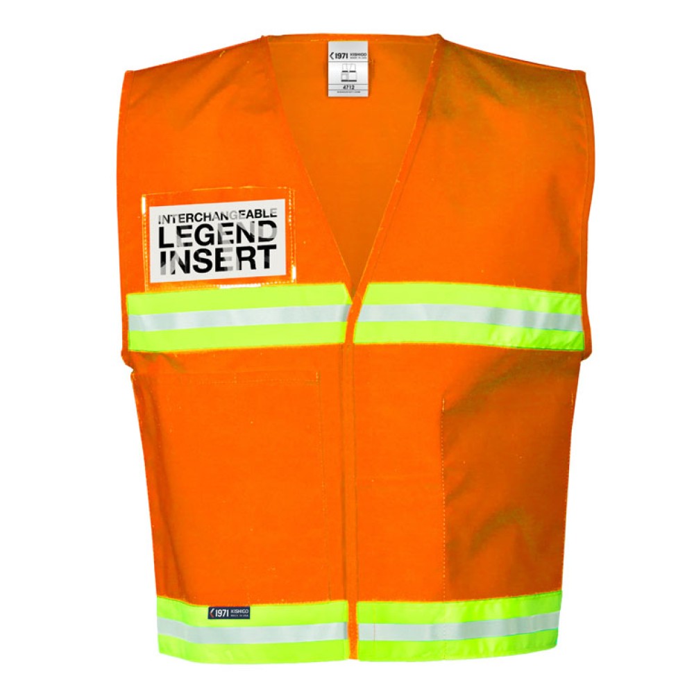 Kishigo 4700 Series Incident Command Vest [Fluorescent Orange]