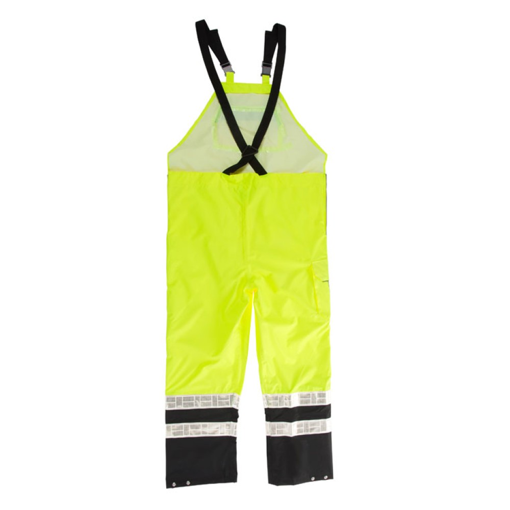 Kishigo RWB106 Premium Black Series Rainwear Bib [Lime]
