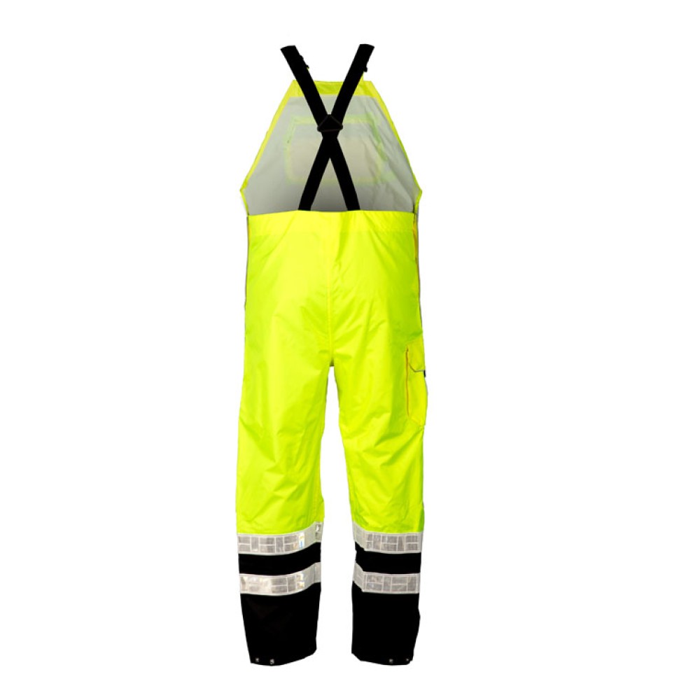 Kishigo RWB106 Premium Black Series Rainwear Bib [Lime]