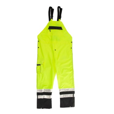 Kishigo RWB106 Premium Black Series Rainwear Bib [Lime]