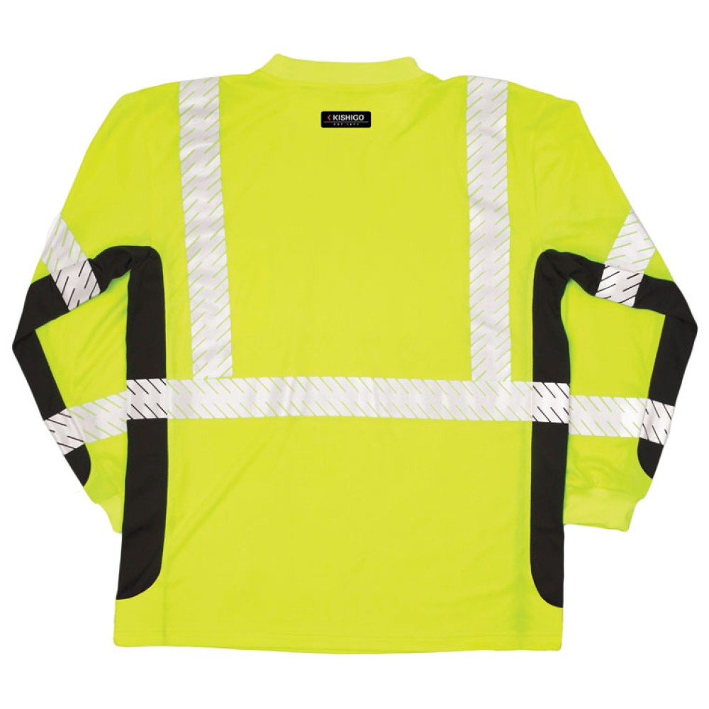 Kishigo 9134 Premium Black Series Long Sleeve T-Shirt [Lime]
