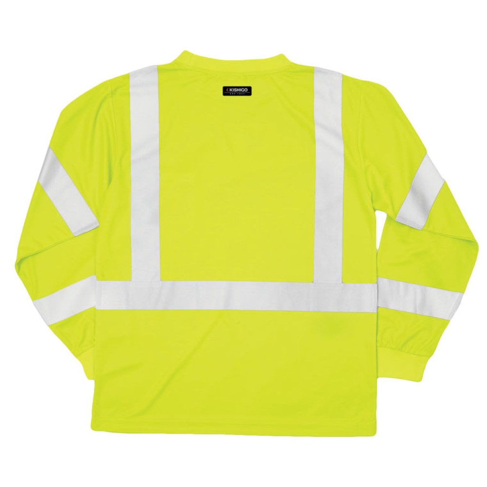 Kishigo 9145 Long Sleeve Class 3 T-Shirt [Lime]