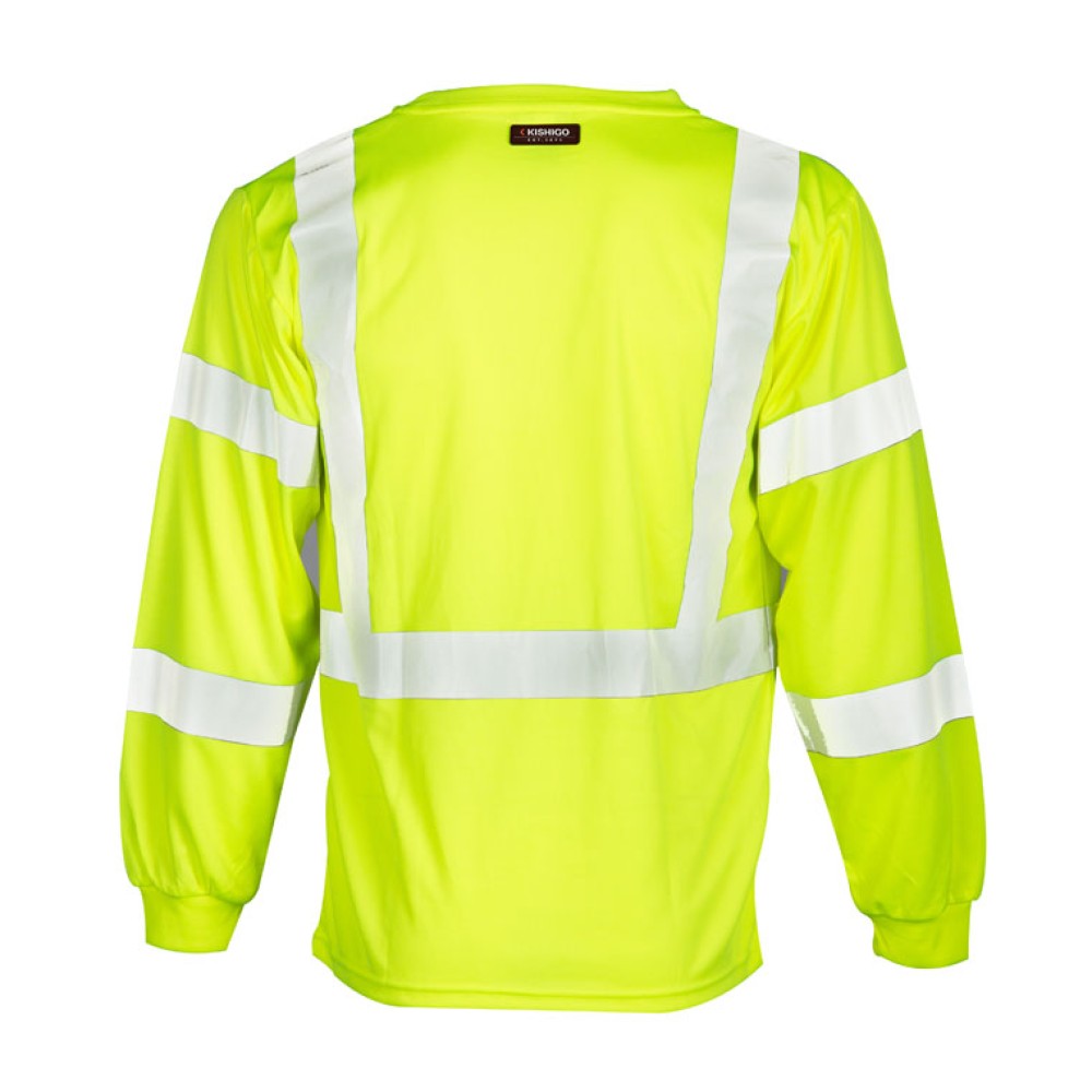 Kishigo 9145 Long Sleeve Class 3 T-Shirt [Lime]
