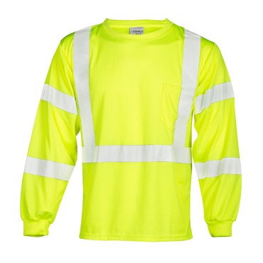 Kishigo 9145 Long Sleeve Class 3 T-Shirt [Lime]