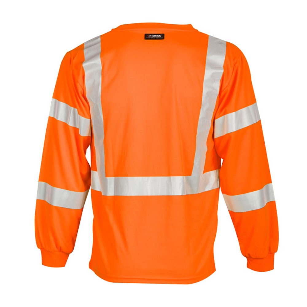 Kishigo 9145 Long Sleeve Class 3 T-Shirt [Orange]