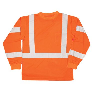 Kishigo 9145 Long Sleeve Class 3 T-Shirt [Orange]