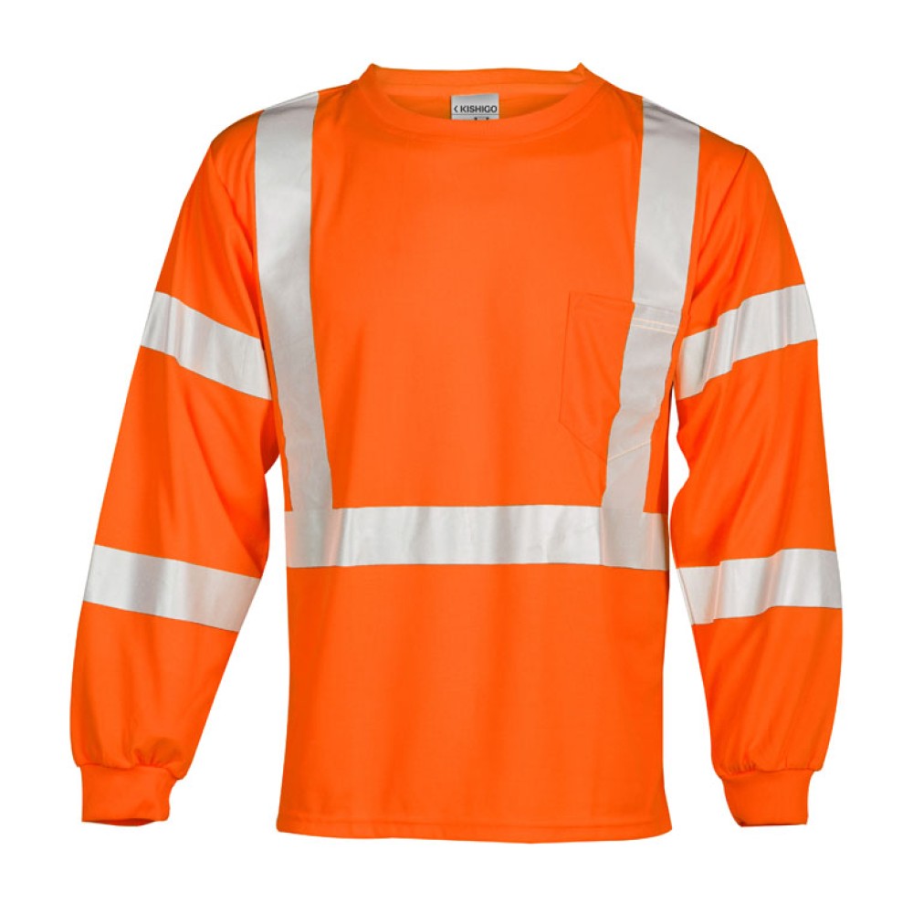 Kishigo 9145 Long Sleeve Class 3 T-Shirt [Orange]