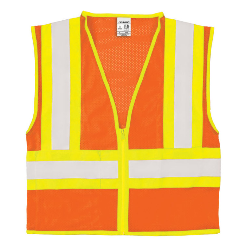 Kishigo 1055 Ultra-Cool™ Contrasting Mesh Vest - Orange