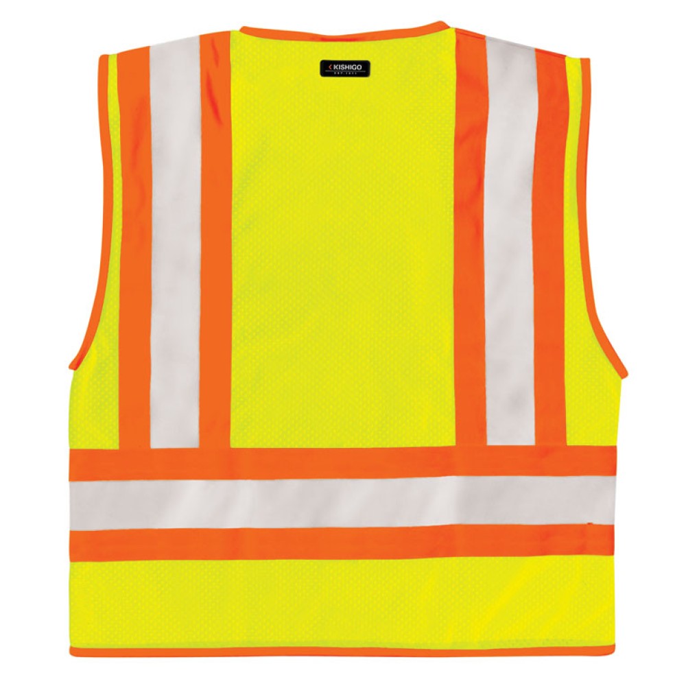 Kishigo 1056 Contrasting Mesh Vest [Lime]