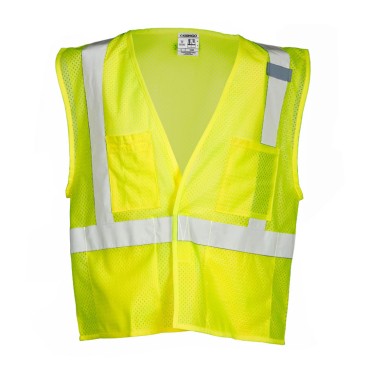 Kishigo 1083 4 Pocket Hook & Loop Mesh Vest [Lime]