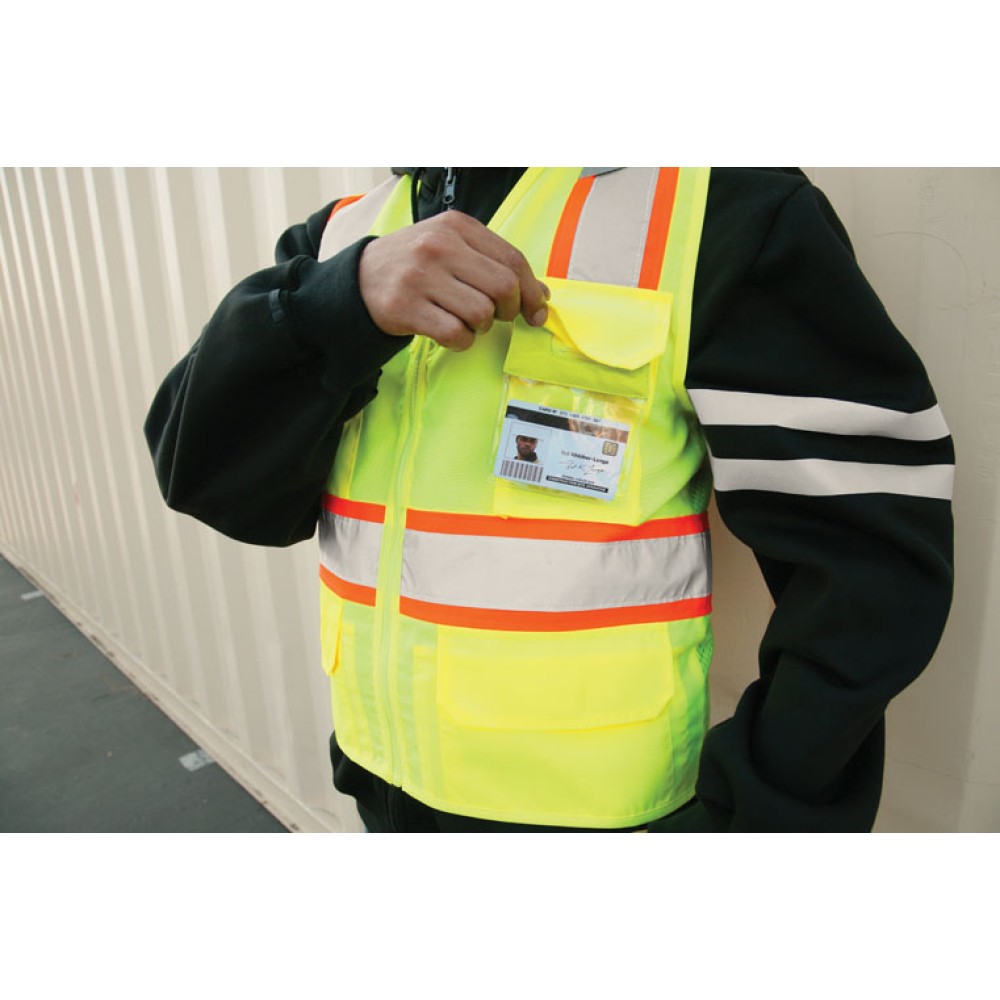 Kishigo 1163 Solid Front with Mesh Back Vest [Lime]