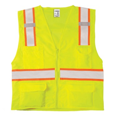 Kishigo 1163 Solid Front with Mesh Back Vest [Lime]