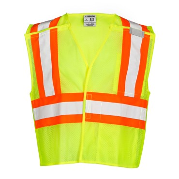 Kishigo 1174 Contrasting Mesh Breakaway Vest [Lime]