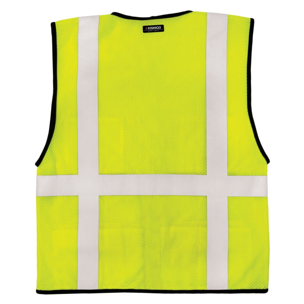 Kishigo 1191 6 Pocket Mesh Vest - Economy [Lime]