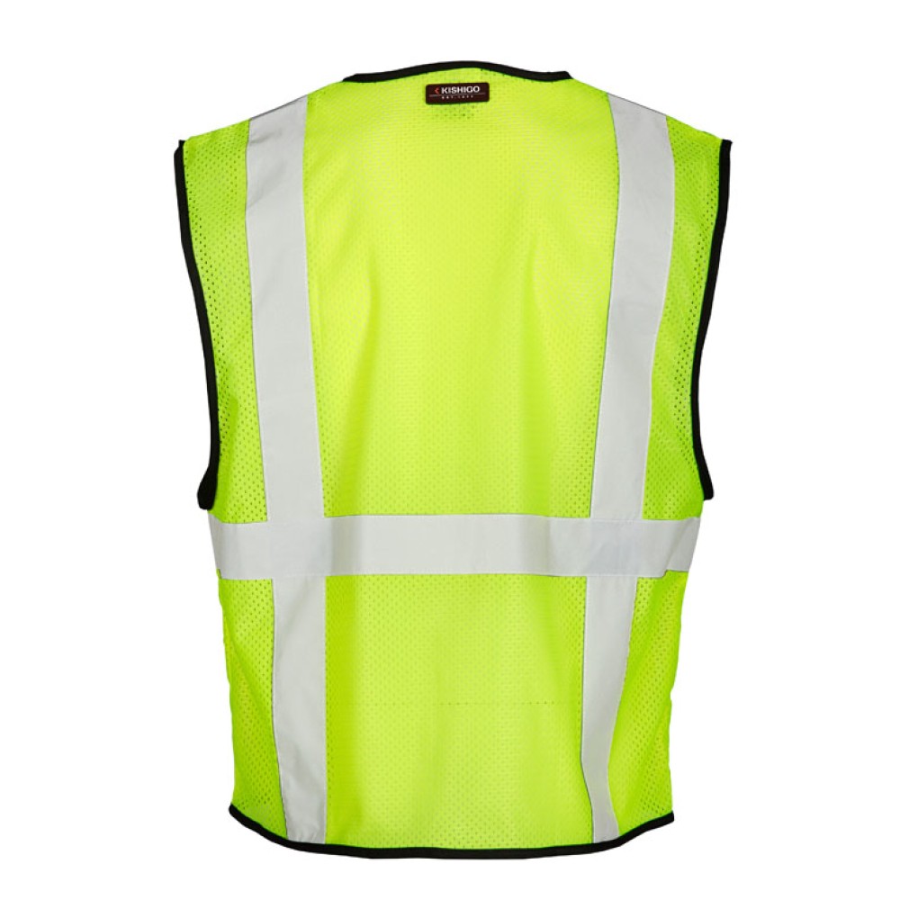 Kishigo 1191 6 Pocket Mesh Vest - Economy [Lime]