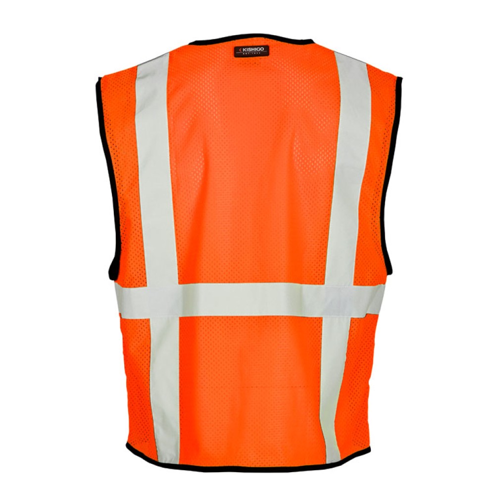 Kishigo 1191 6 Pocket Mesh Vest - Economy [Orange]