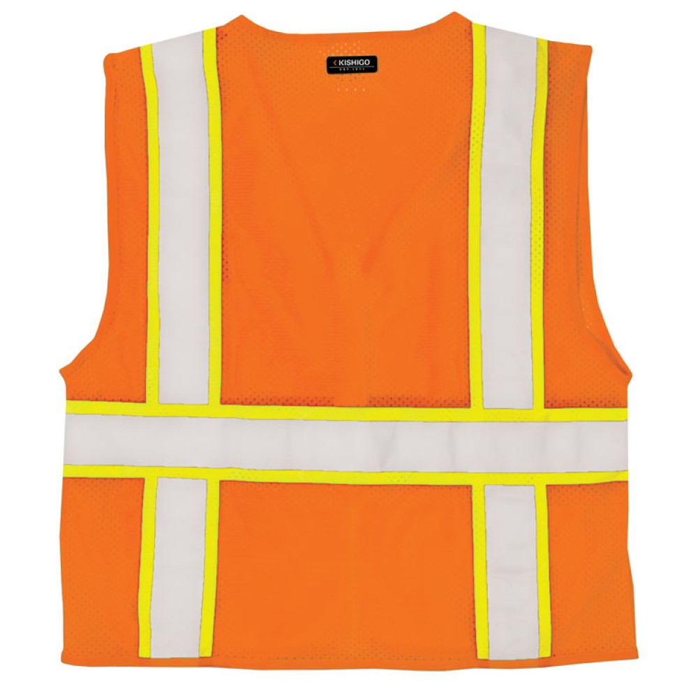 Kishigo 1195 All Mesh Contrast Vest [Orange]