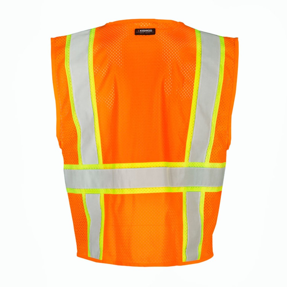 Kishigo 1195 All Mesh Contrast Vest [Orange]