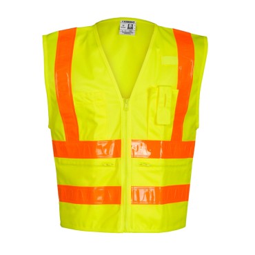 Kishigo 1197 Combined Performance 5 Pocket Solid Vest [Lime]