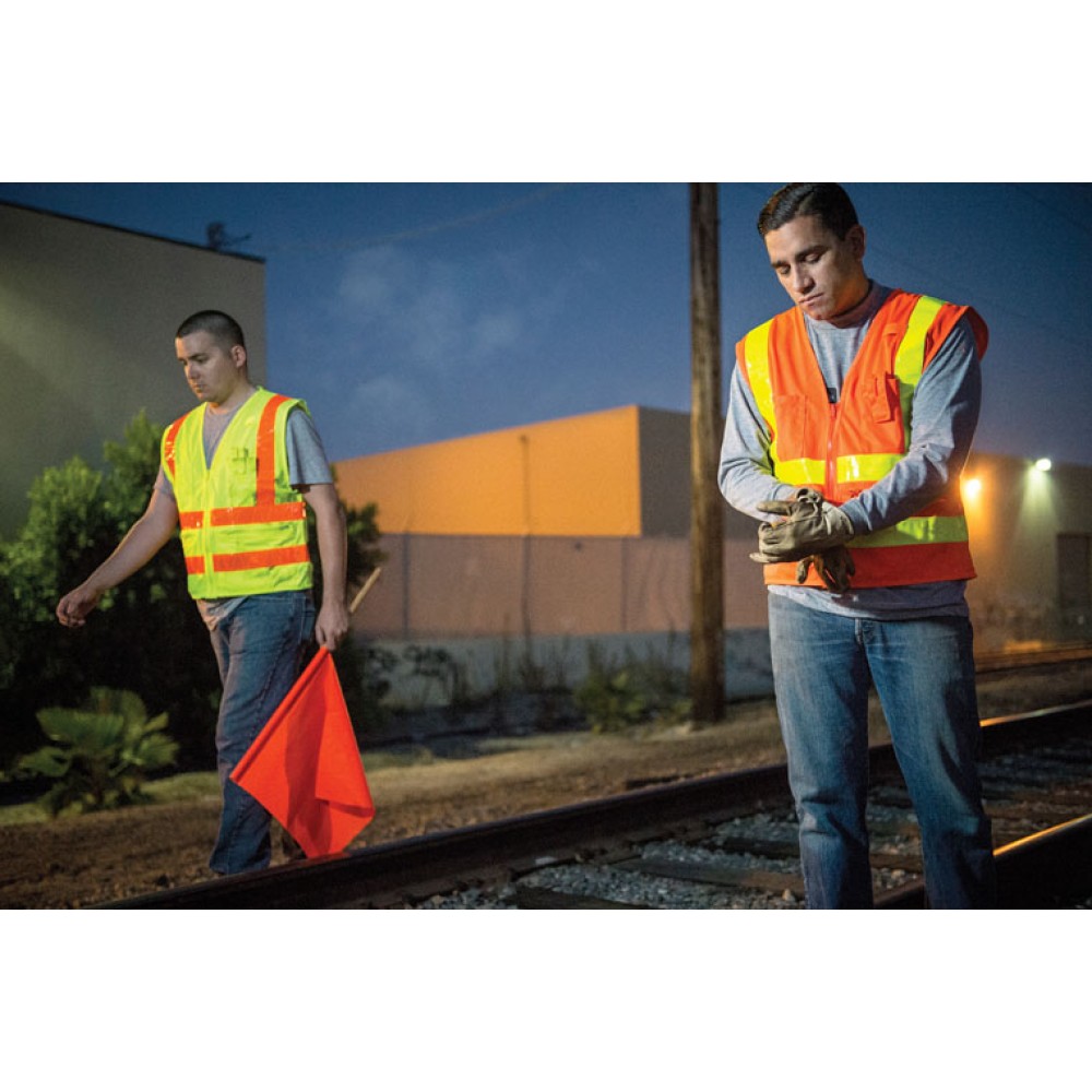Kishigo 1197 Combined Performance 5 Pocket Solid Vest [Lime]