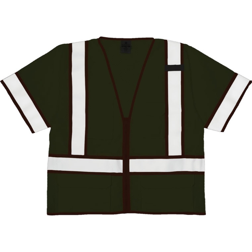 Kishigo 1242 6 Pocket Contrast Mesh Vest [Lime]