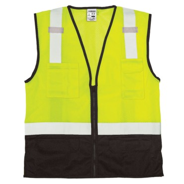 Kishigo 1509 Black Bottom Mesh Vest [Lime]