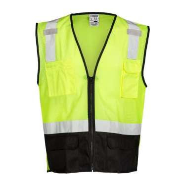 Kishigo 1509 Black Bottom Mesh Vest [Lime]