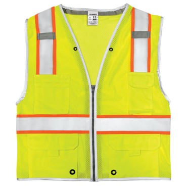 Kishigo 1510 Premium Brilliant Series Heavy Duty Vest [Lime]