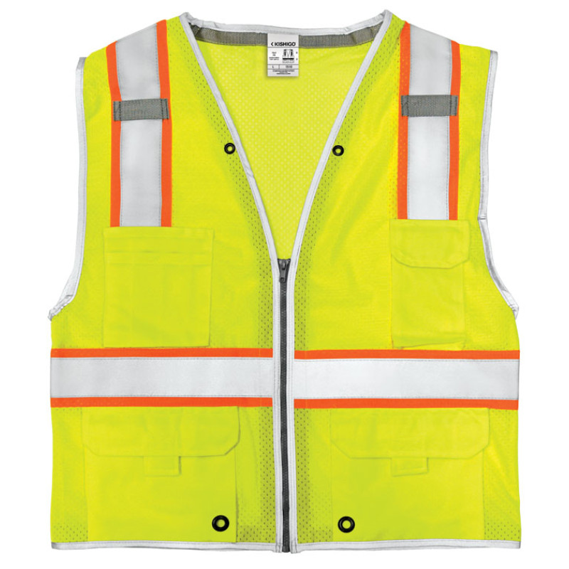Kishigo 1510 Premium Brilliant Series Heavy Duty Vest [Lime]