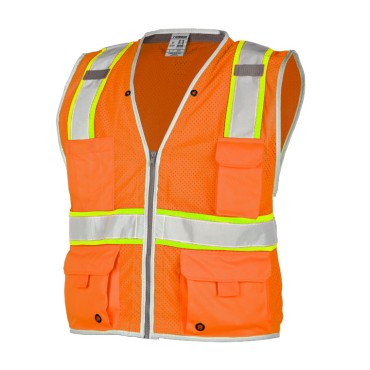 Kishigo 1510 Premium Brilliant Series Heavy Duty Vest [Orange]