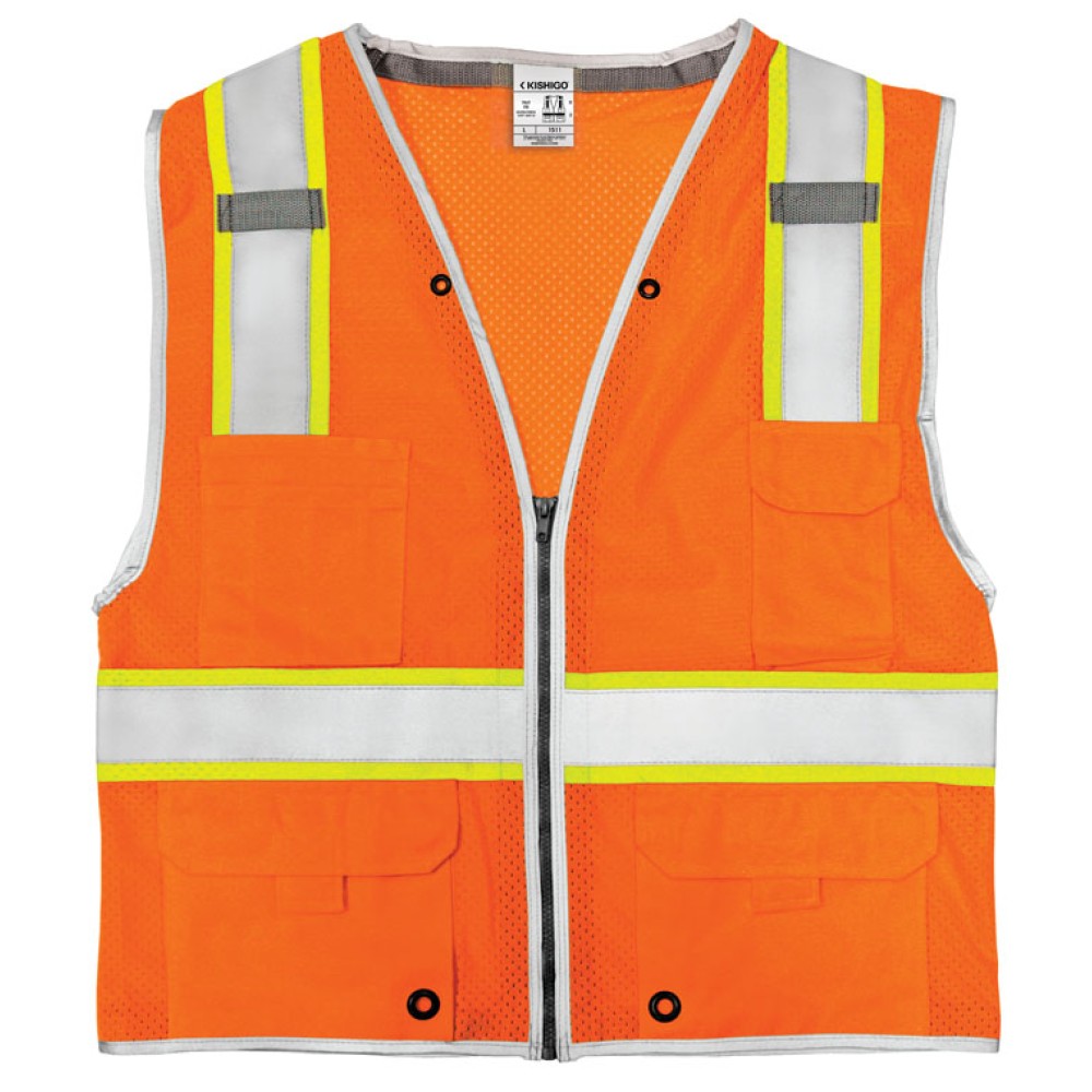 Kishigo 1510 Premium Brilliant Series Heavy Duty Vest [Orange]