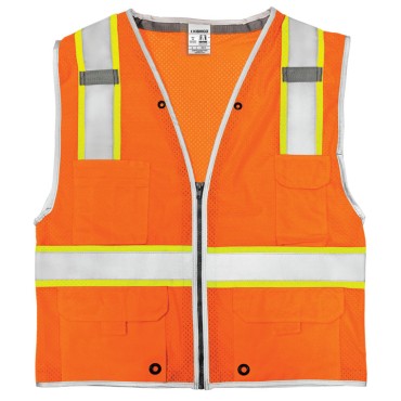 Kishigo 1510 Premium Brilliant Series Heavy Duty Vest [Orange]