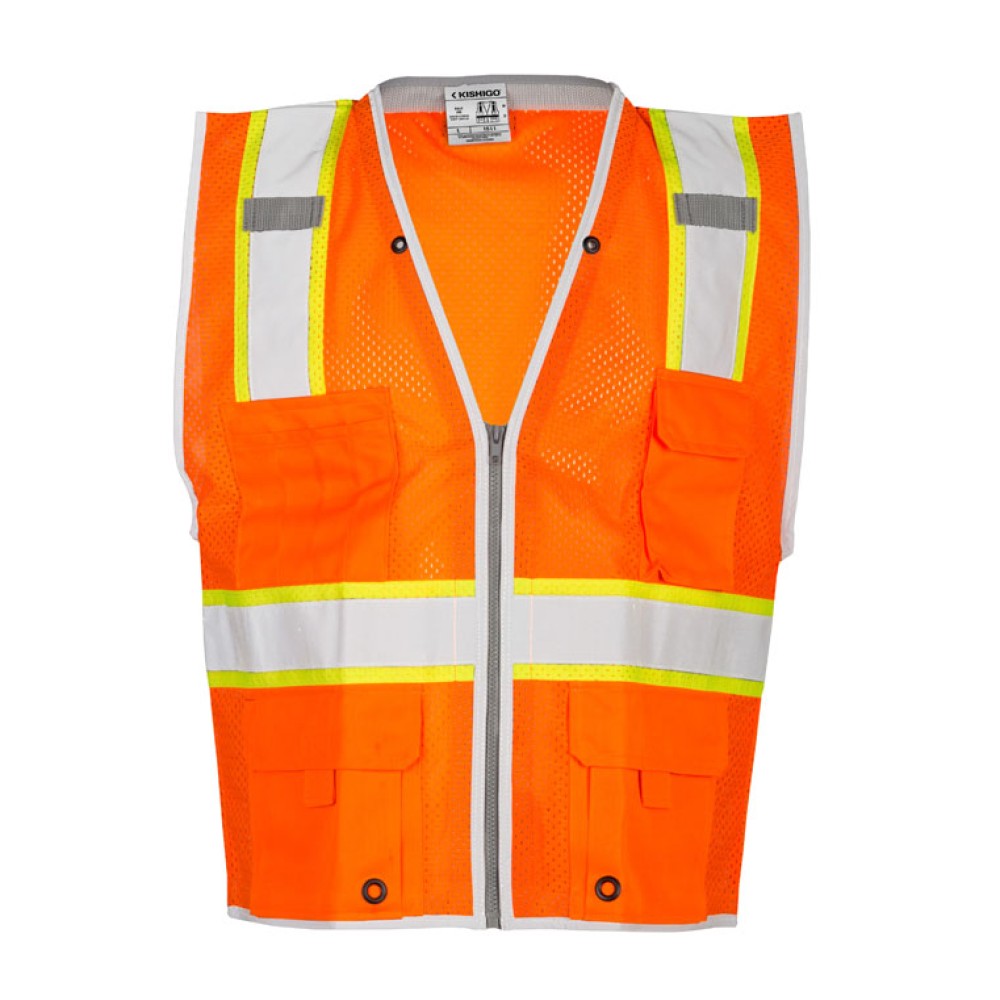 Kishigo 1510 Premium Brilliant Series Heavy Duty Vest [Orange]