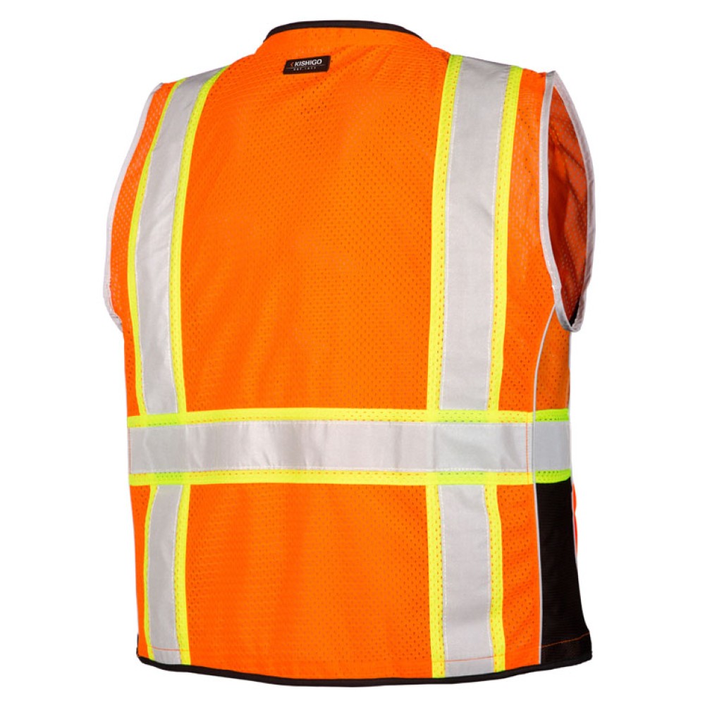 Kishigo 1513 Premium Black Series Heavy Duty Vest [Orange]