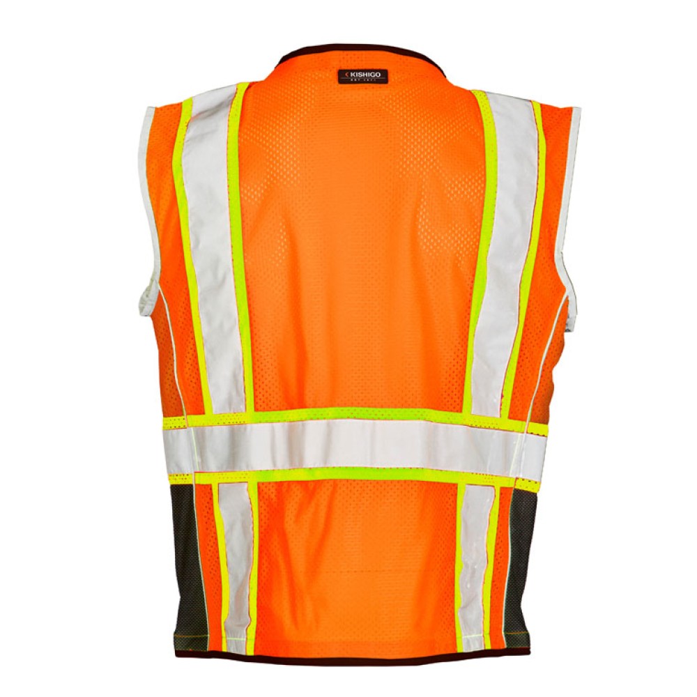 Kishigo 1513 Premium Black Series Heavy Duty Vest [Orange]