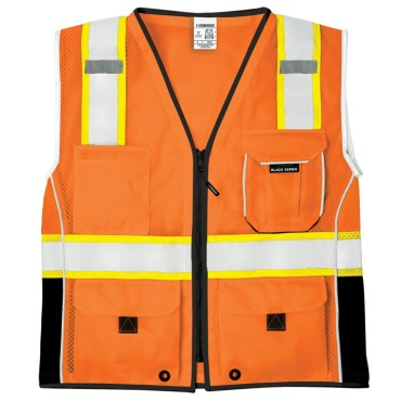 Kishigo 1513 Premium Black Series Heavy Duty Vest [Orange]