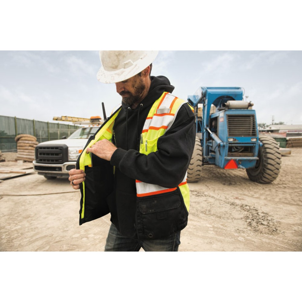 Kishigo 1515 Premium Black Series Black Bottom Vest [Lime]