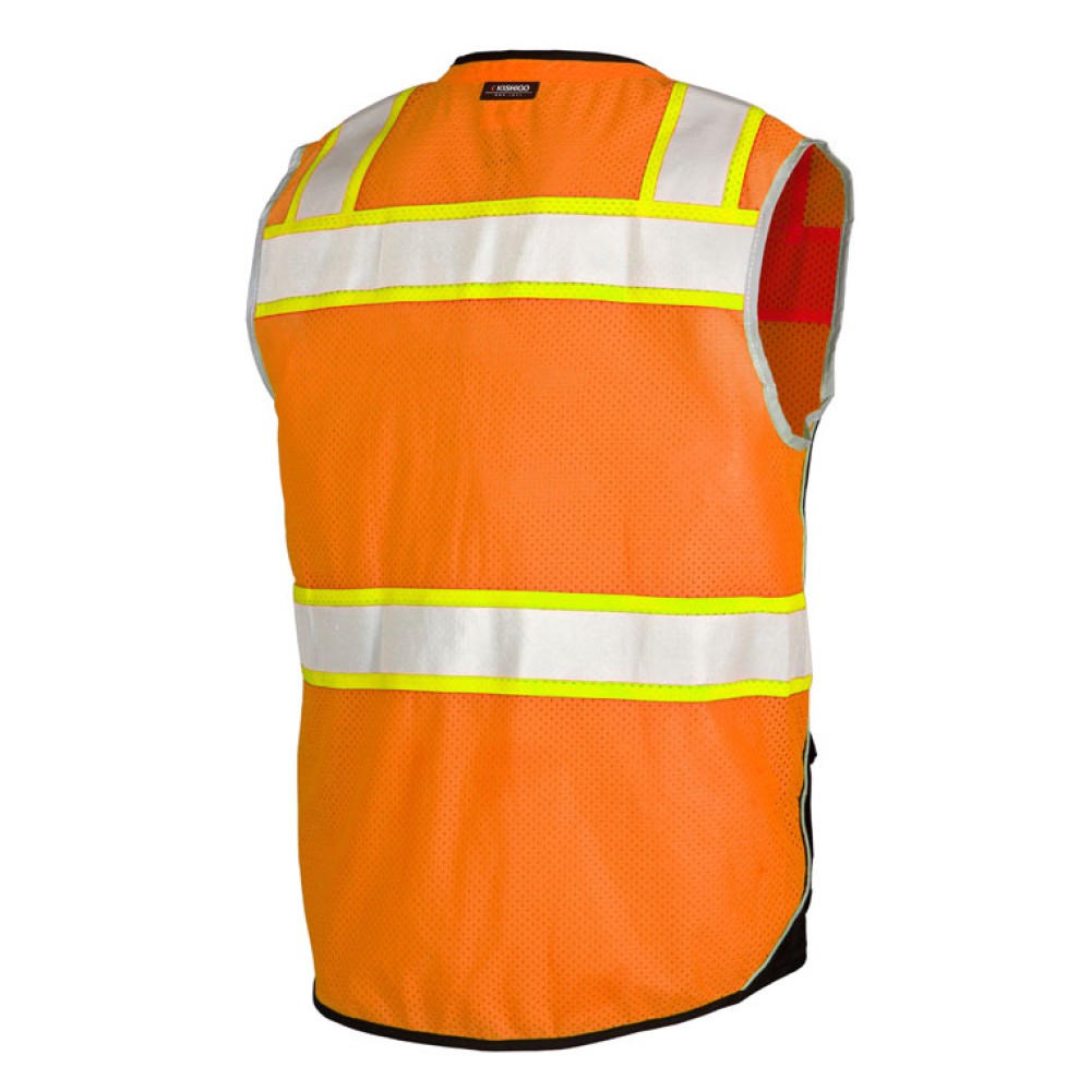 Kishigo 1515 Premium Black Series Black Bottom Vest [Orange]