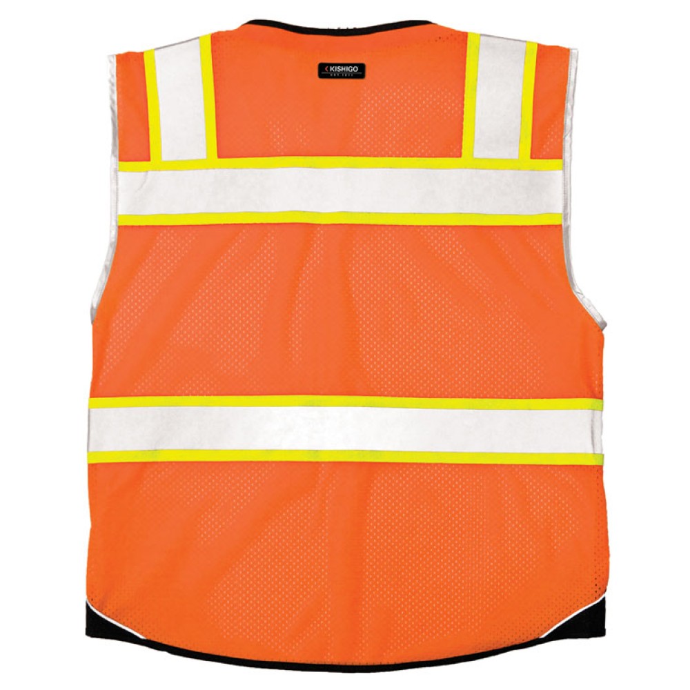 Kishigo 1515 Premium Black Series Black Bottom Vest [Orange]