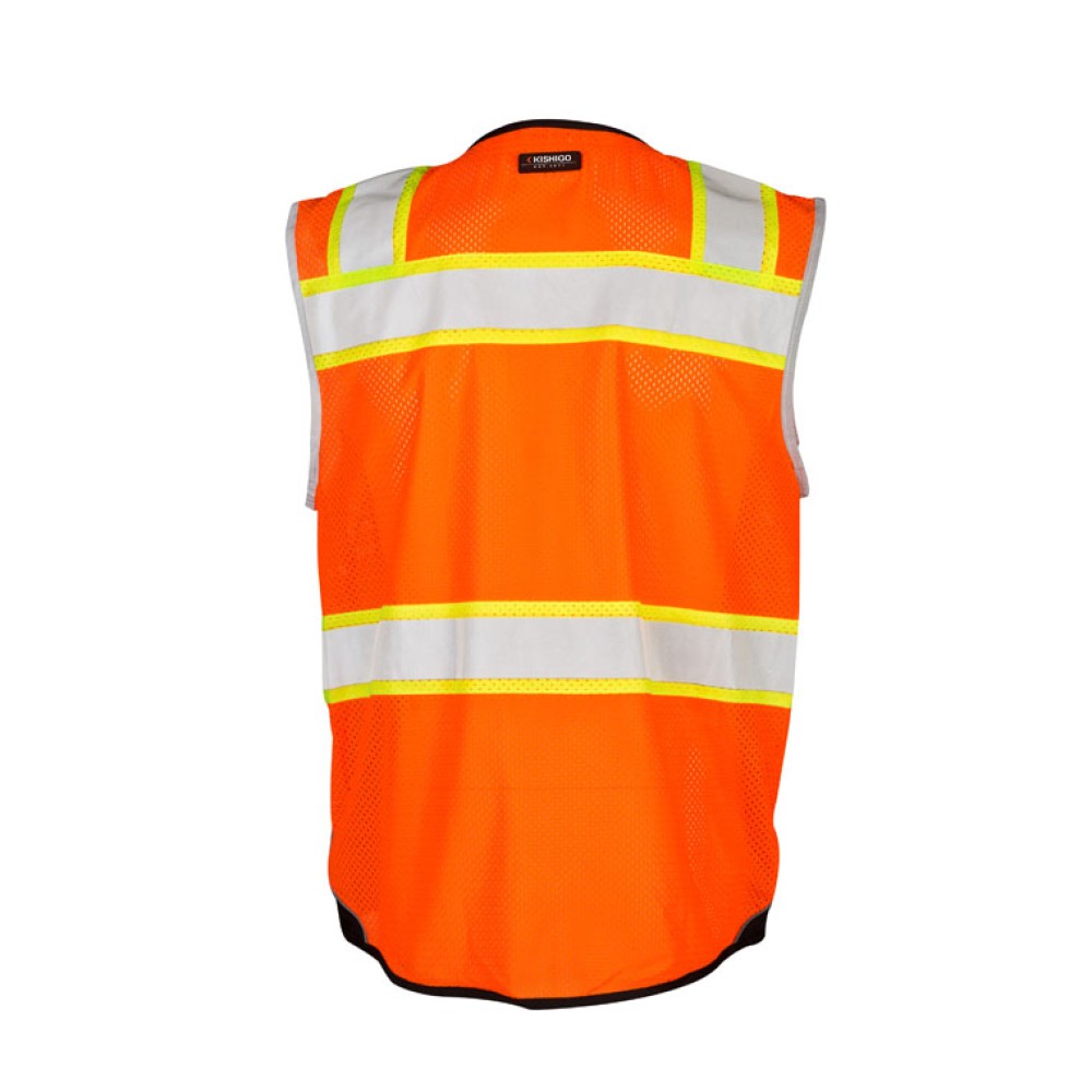 Kishigo 1515 Premium Black Series Black Bottom Vest [Orange]