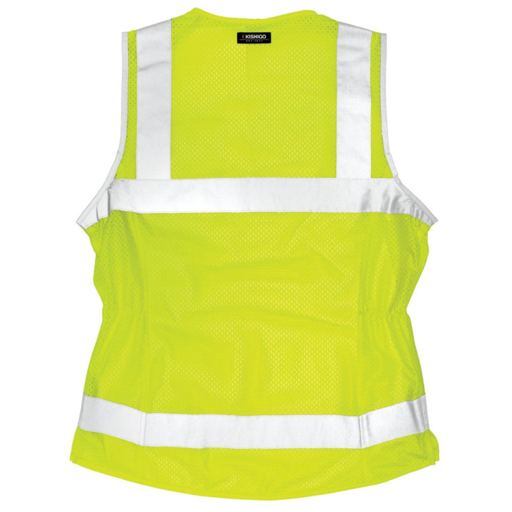 Kishigo 1521 Premium Brilliant Series Women's Fitted Vest [Lime]