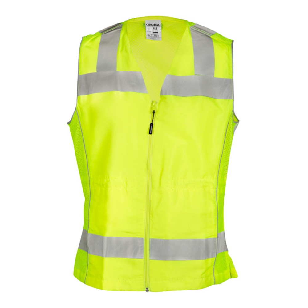 Kishigo 1521 Premium Brilliant Series Women's Fitted Vest [Lime]