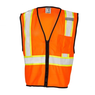 Kishigo 1527 Single Pocket Contrasting Mesh Vest - Economy [Orange]