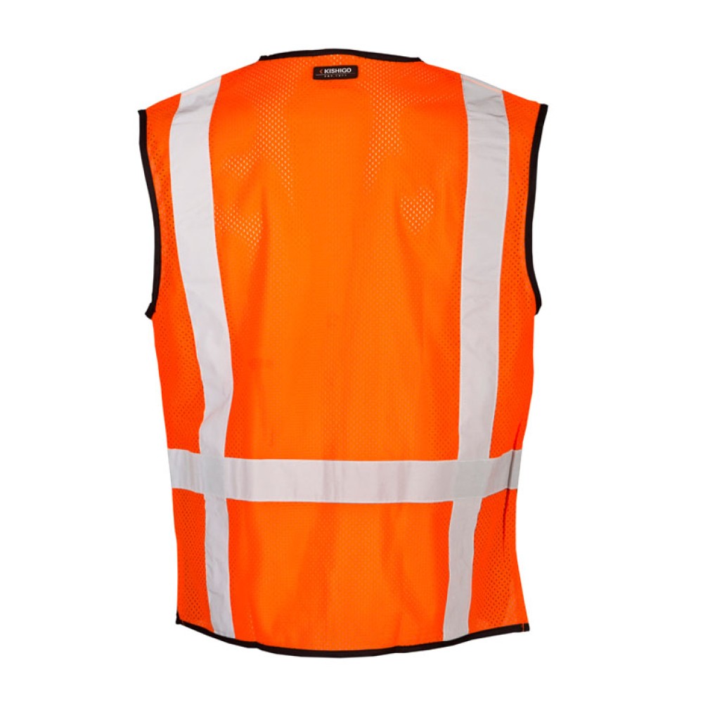 Kishigo 1529 Black Bottom Mesh Vest [Orange]