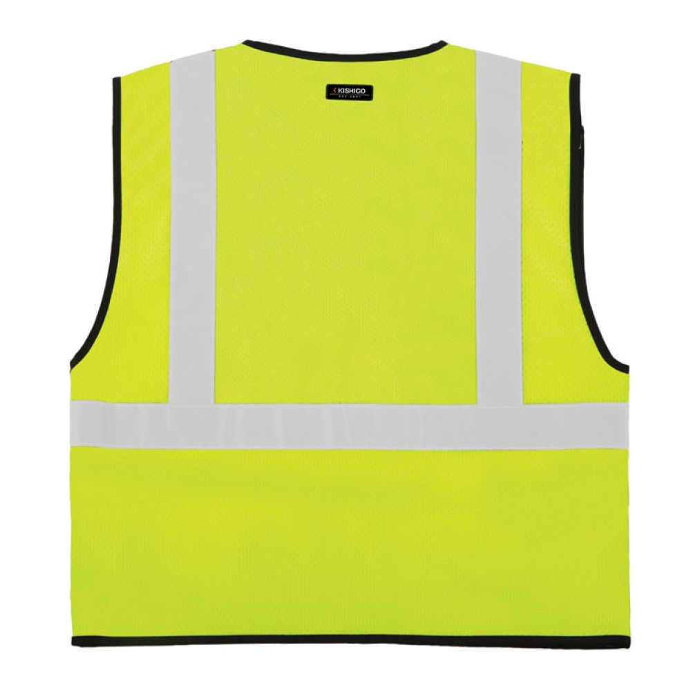 Kishigo 1535 Single Pocket Breakaway Vest - Economy [Lime]